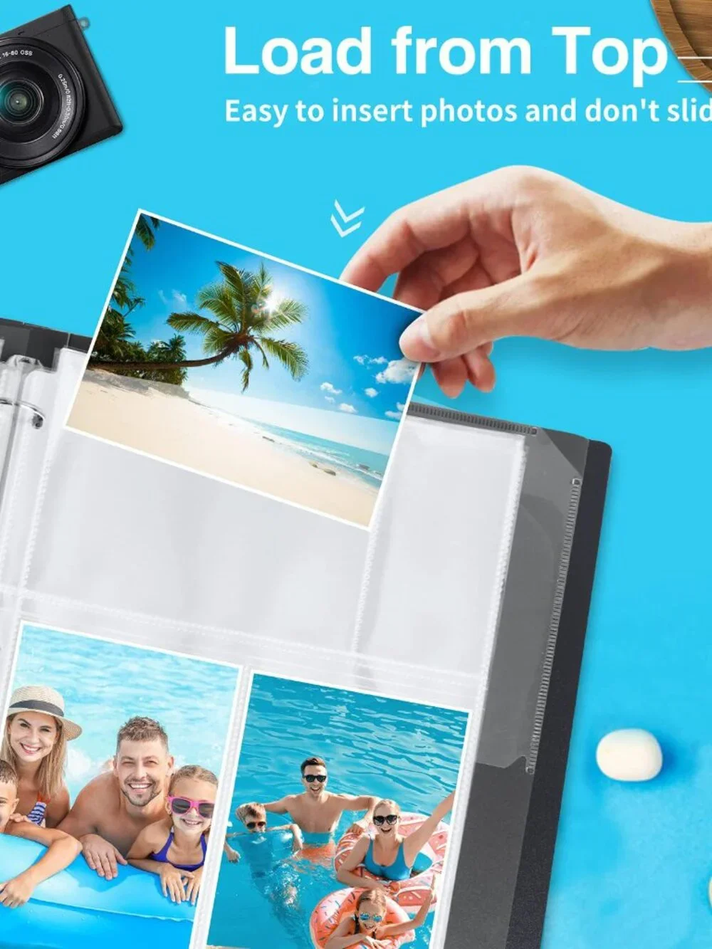 Fabmaker 30 Pack Photo Sleeves for 3 Ring Binder - (4x6, for 180 Photos), Archiv